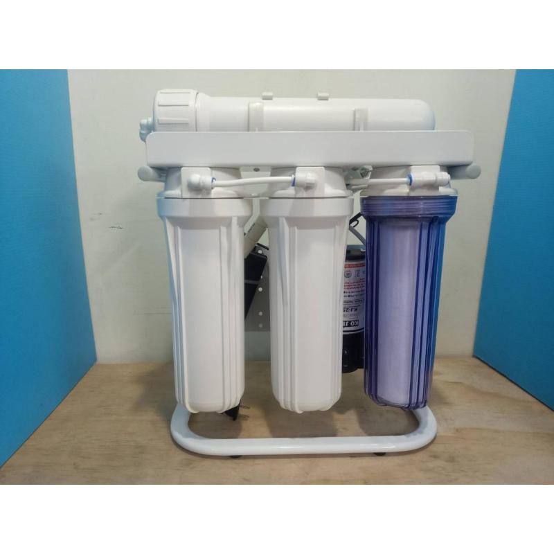 家用 10 吋五道腳架式 RO 機-75 加侖-含壓 力桶/(台灣製造)
