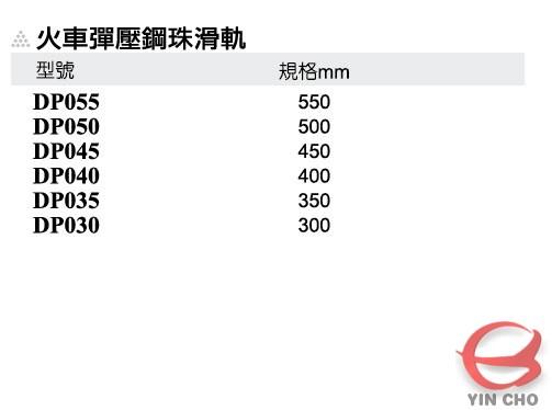 火車彈壓鋼珠滑軌