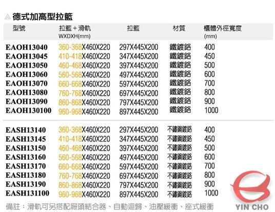 德式加高型拉籃